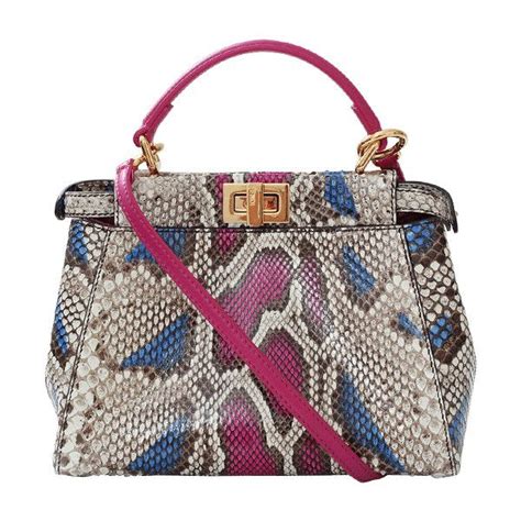 peekaboo fendi pitone|fendi peekaboo handbags.